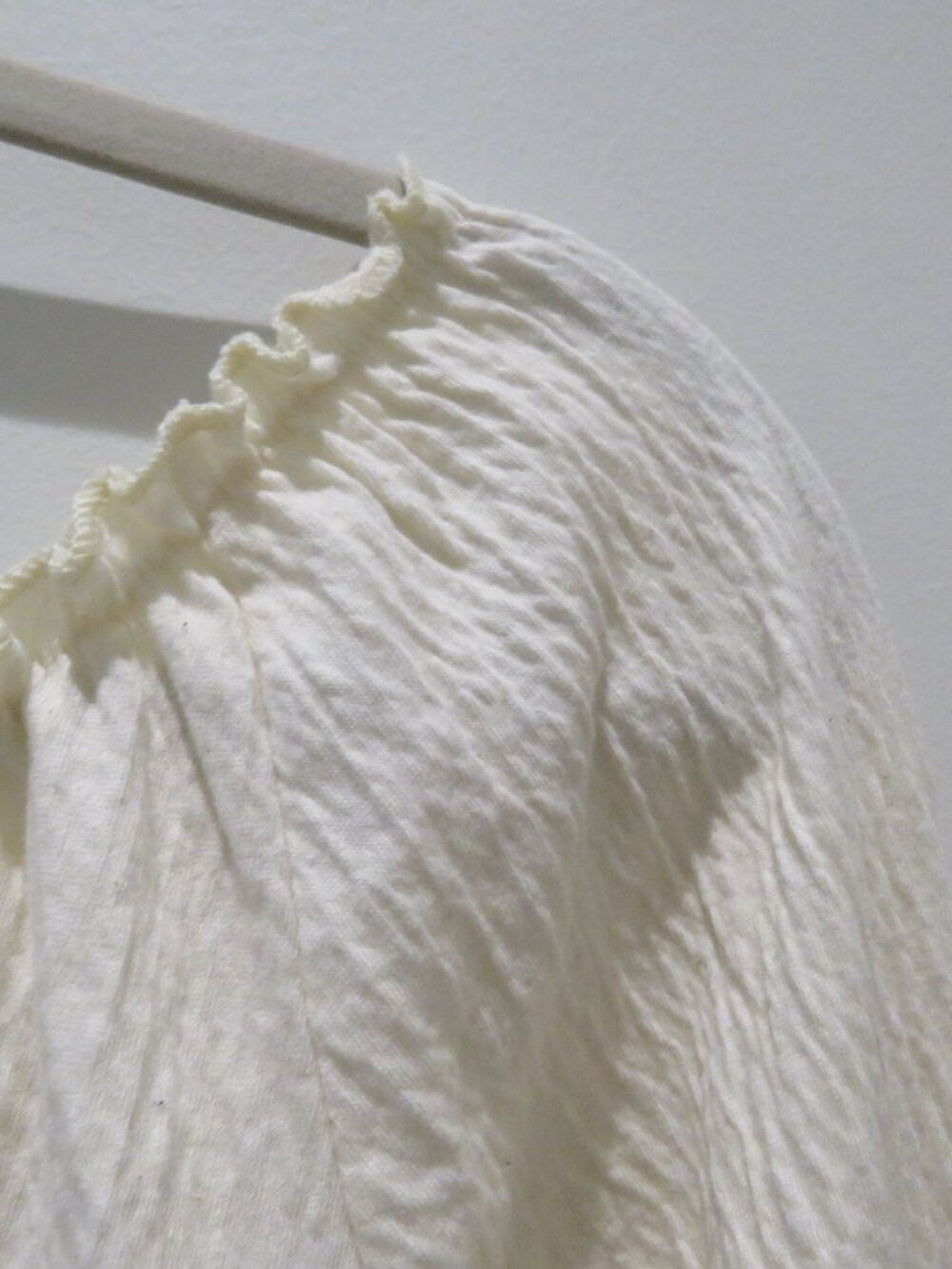 VINTAGE XHILIRATION Milkmaid Cottagecore Top Cream XL Coquette Boho Renaissance - Picture 5 of 11